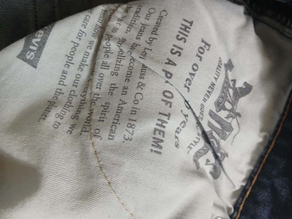 Levi's 512 Slim Taper Jeans Size 40x30 - Picture 7 of 9